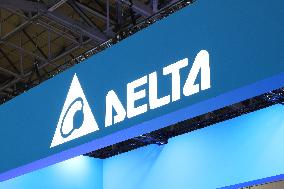 Delta Electronics signboard and logo